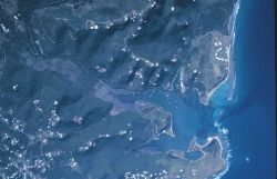 Aerial view of Salt River Bay Image
