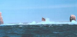 Alijos Rocks in the middle of nowhere off the Mexican Coast. Image