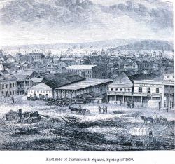 East side of Portsmouth Square, spring of 1850 Image