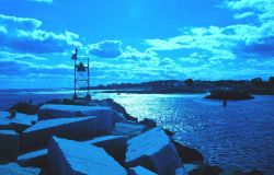 Entrance to the harbor at Odiorne Point State Park. Image