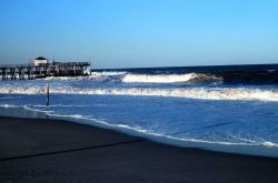 Fishing pier in North Carolina Image