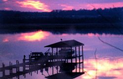 A winter Patuxent River sunset. Image