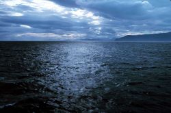 Dramatic cloud formation over the Puale Bay area of the Alaska Peninsula. Image