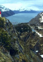 Above Whittier looking down to Prince William Sound Image