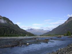 Moose Pass area between Seward and Anchorage. Image