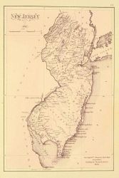 Map of New Jersey dated 1812 in 