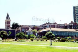 Ghirardelli Square, home of famous chocolate. Image