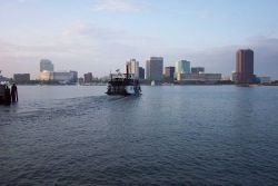 Norfolk skyline as seen from Portsmouth. Image