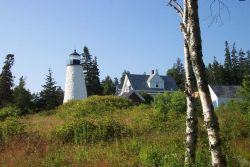 Dices Head Lighthouse at Castine. Photo