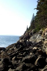 Along the shore at the base of Dices Head. Image