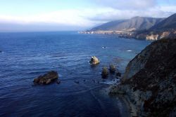 Looking north along the Big Sur coastline early in the morning Image