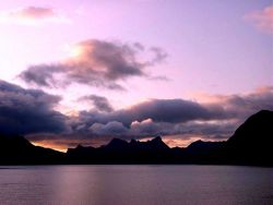 Kuiutka Bay sunset. Photo