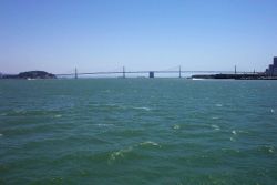 The San Francisco-Oakland Bay Bridge. Photo