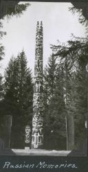 A totem pole at Sitka. Image