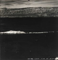 Anacapa Island with southern California coastline in distance as photographed during tests of infrared film Image