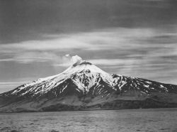 Aleutian volcano in late summer. Image