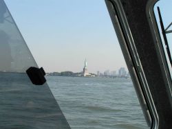 Statue of Liberty seen from a NOAA Ship THOMAS JEFFERSON survey launch. Image