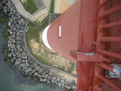 Looking down from Barnegat Lighthouse. Image