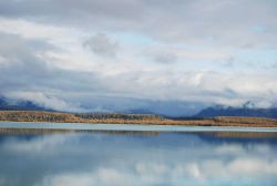 Looking at the eastern shore of Glacier Bay from Blue Mouse Cove Image
