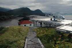 Looking to the east from Cape Spencer Lighthouse - northern entrance to the Inside Passage from the Gulf of Alaska. Photo