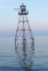 Tennessee Reef Lighthouse at sunset Image