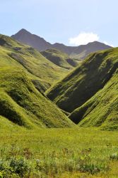 The emerald hills above Dutch Harbor Image