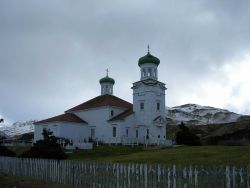 The Russian Orthodox Church at Dutch Harbor. Image