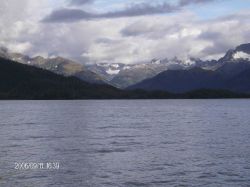 Maginificent mountain scenery at Port Gravina. Image