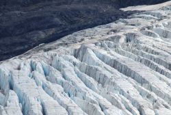 Glacial crevasses. Image