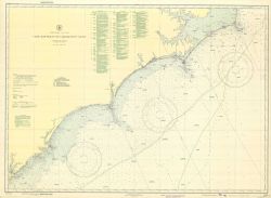 Coast and Geodetic Survey chart Cape Hatteras to Charleston Light showing bottom characteristics as mapped by Woods Hole Oceanographic Institution for Image