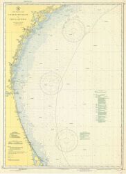 Coast and Geodetic Survey chart Charleston Light to Cape Canaveral showing bottom characteristics as mapped by Woods Hole Oceanographic Institution fo Image