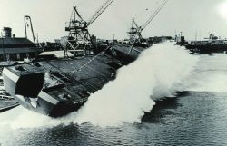 Launching of the MILLER FREEMAN at 11:30 A.M Image