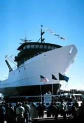 Launching ceremony for the NOAA Ship CHAPMAN. Image