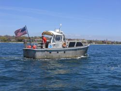 Launch operations in Long Island Sound. Image