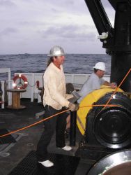 Buoy operations on the NOAA Ship KA'IMIMOANA Image