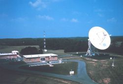 Pre-GOES satellite antenna configuration at Wallops Island Photo