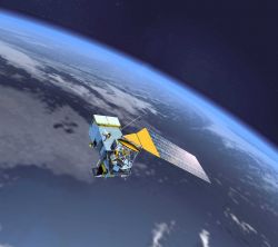 Artist's conception of NPOESS, NOAA Polar-orbiting Operational Environmental Satelllite System, the next generation of low earth orbiting environmenta Image