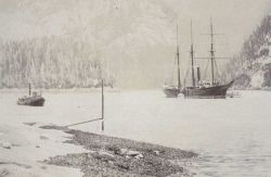 Coast and Geodetic Survey Steamer PATTERSON and Steam Launch COSMOS Image