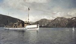 Coast and Geodetic Survey Ship WESTDAHL-note splash from lead Image