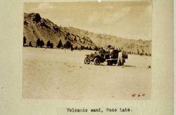 Crossing volcanic sand at Mono Lake Image