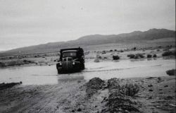 Crossing Amargosa River after spring rains Image