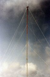 Erecting ARGO navigation tower Image