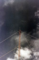 Erecting ARGO navigation tower Image