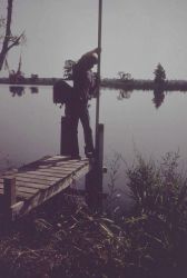 Leveling to bench marks from the tide staff Image