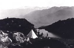 Camp on the side of Mount Cote Image
