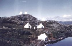 Astro camp at Pop Lake, Alaska Image