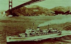 C&GS Ship PIONEER under Golden Gate Bridge Image