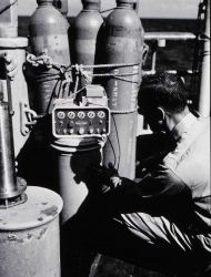 Angelo Ferrara operating velocimeter Image