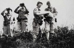 Lieutenant Fountain and Sergeant Newton on reconnaissance training Photo