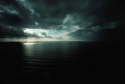 Late afternoon sun reflecting on the Pacific Image